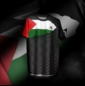 Black Palestine Jersey/kit Shirt. Any Size - Picture 1 of 2