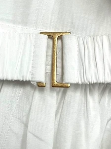 WITCHERY New Women's White Midi Puff Sleeve Belted Dress Size 14 - Picture 1 of 4