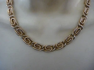 COLLAR BABERO CADENA TONO ORO RETORCIDO SARAH COV PESADO 8"" L X 1/2"" #8/11 - Imagen 1 de 7