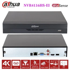 Dahua NVR4116HS-EI 16CH 16MP 1U WizSense Compact Embedded Network Video Recorder - Picture 1 of 13