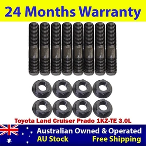 High Tensile Exhaust Manifold Stud Kit For Toyota Land Cruiser Prado 1KZ-TE 3.0L - Picture 1 of 4