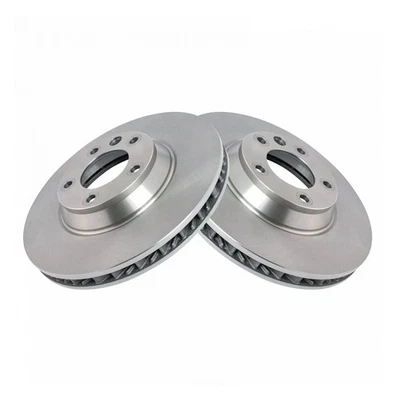 Par de rotores de freno de disco delanteros para Porsche Cayenne Audi Q7 VW Touareg 350MM 5 tacos Foto 1 de 4