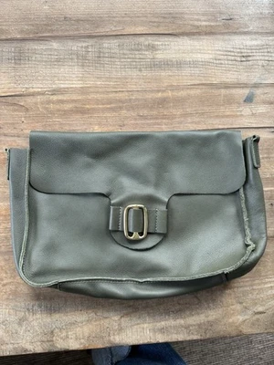 Falor Bolso Mensajero de Cuero Cartera Verde Italia Falta Correa 12x8x3 Foto 1 de 4