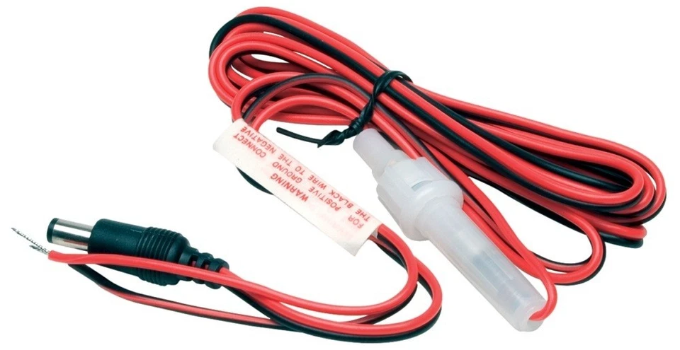 Uniden PS-002 Bearcat сканер постоянного тока жесткий провод шнур питания с предохранителем BC145 BC175XLT - Изображение 1 из 1