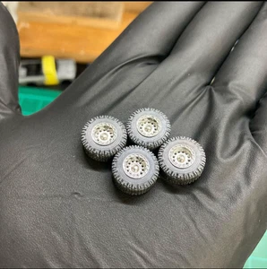 1:64 truck wheels tires "Old School V2 AT" 3D Printed 3 Sizes to choose from - Picture 1 of 8