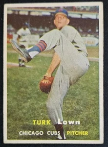 1957 Topps #247 Turk Lown Chicago Cubs - EX - Picture 1 of 2