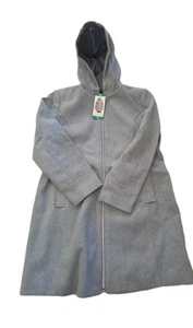 Vince Camuto Women's Faux Wool Full-Zip Hooded Jacket Blue Size XL NEW BIN - Picture 1 of 9