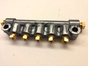 Aluminium Volumetrisch Schmieröl Verteiler Stecker Sitz Baugruppe 7-fach Bijur CNC DB - Bild 1 von 2