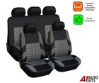 Car Seat Covers Protectors Grey Full Set Fabric For Nissan X-trail Qashqai Juke