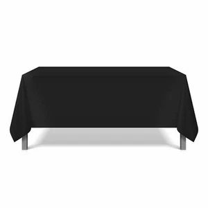 Arkwright's Tischdecke 6er Pack 52 x 52 Polyester wiederverwendbar weiß oder schwarz robust - Bild 1 von 18