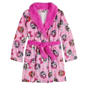 LOL Surprise Robe Size 4 Girls Bathrobe Pajamas Cover Up Pink Doll Small NEW NWT - Picture 1 of 1