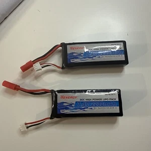 2 Team Energy 7v 2200 Mah High Power Lipo Pack - Picture 1 of 5