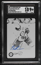 2021-22 Upper Deck AHL 1/1 Matthew Phillips #2 SGC 9 MINT Rookie Auto RC o8g