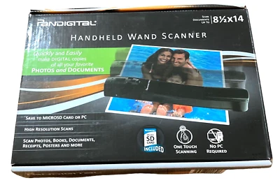 PanDigital Handheld Photo and Document Wand Scanner One Touch with Micro SD card - Image 1 of 2