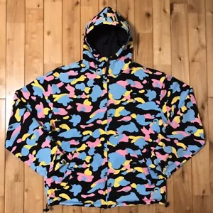 BAPE Reversible Multi Camo Hoodie jacket cotton candy camo A Bathing Ape Size M - Picture 1 of 10