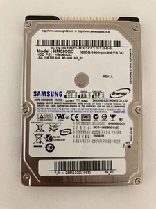 SAMSUNG HM080GC 80GB HDD 2,5" FESTPLATTE 6.35CM HARD DISK IDE 44-PIN NOTEBOOK - Bild 1 von 2