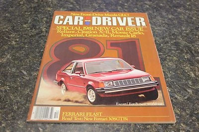 CAR AND DRIVER SPECIAL 1981 NEW CAR ISSUE OCTOBER 1980 VOL.26 #4 9248-1[LOC.ELK] - Image 1 of 4