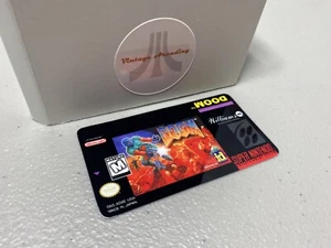 Doom (SNES) Super Nintendo Replacement Game Label - Picture 1 of 1
