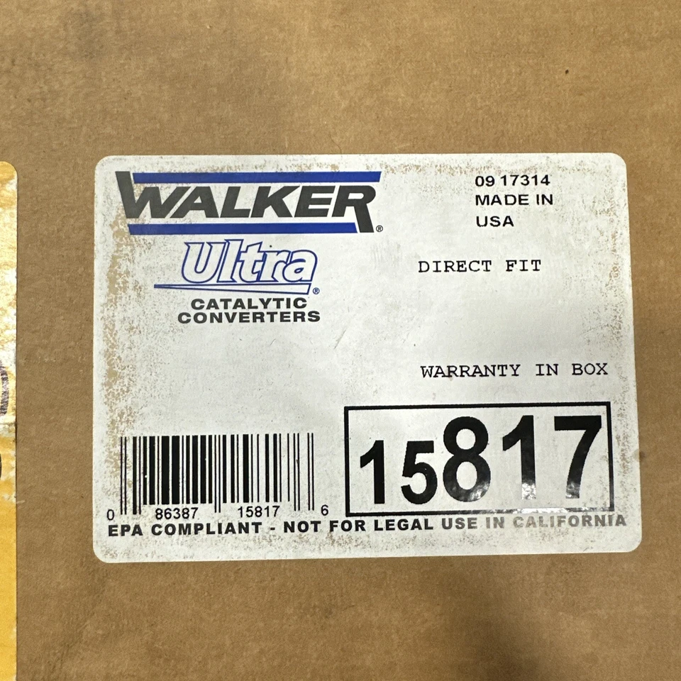 Walker 15817 Ultra EPA 直接贴合催化转换器 适合别克 Pontiac Oldmob — 第 1/2 张图片