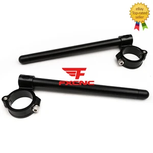 37mm Regular Clip On Clip-on Handlebars Handle Bar Fork Tube Clamp CNC Aluminum - Imagen 1 de 11