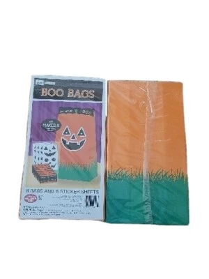 Halloween BOO BAGS and 6 STICKER SHEETS Art Supplies Festive Party Crafts - Image 1 of 4