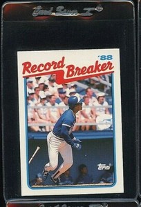1989 TOPPS TIFFANY RECORD BREAKER #1 GEORGE BELL TORONTO BLUE JAYS 