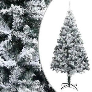 vidaXL Artificial Christmas Tree with Flocked Snow Green 400cm PVC - Picture 1 of 7