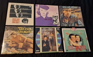 6 Laserdiscs - Irma LaDouce, Tarzan, Christmas In July, Betty Davids H. Bogart - Afbeelding 1 van 2