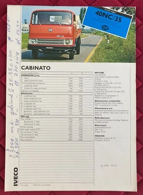 Depliant A4 - 40NC735 OM IVECO 1981 - Immagine 1 di 2