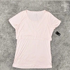 NEW Torrid Women's Plus Size 2 Blouse Top Short Sleeve Pink Solid Rayon Crew Nec - Picture 1 of 8