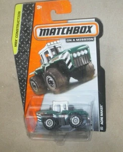 matchbox ON A MISSION MBX CONSTRUCTION ACRE MAKER 1300 - GREEN - 2013 (M2) - Picture 1 of 1