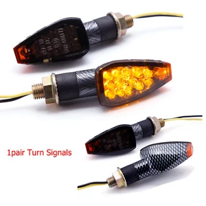 For Yamaha FZ07 TW200 WR250X WR250R 12V LED Turn Signals Indicator Lights Amber - Foto 1 di 10
