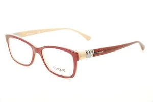 Occhiali da vista Vogue VO 2765-B 1984 bordeaux beige 53 mm nuovi autentici - Foto 1 di 12