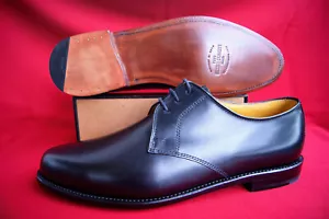 Ludwig Reiter UK Größe 11 Derby Boxcalf Leder Schwarz NEU - Bild 1 von 12