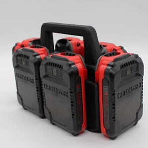 Craftsman 20 volt 6 Slot Battery Caddy Carrying Case Battery Holder - Picture 1 of 16
