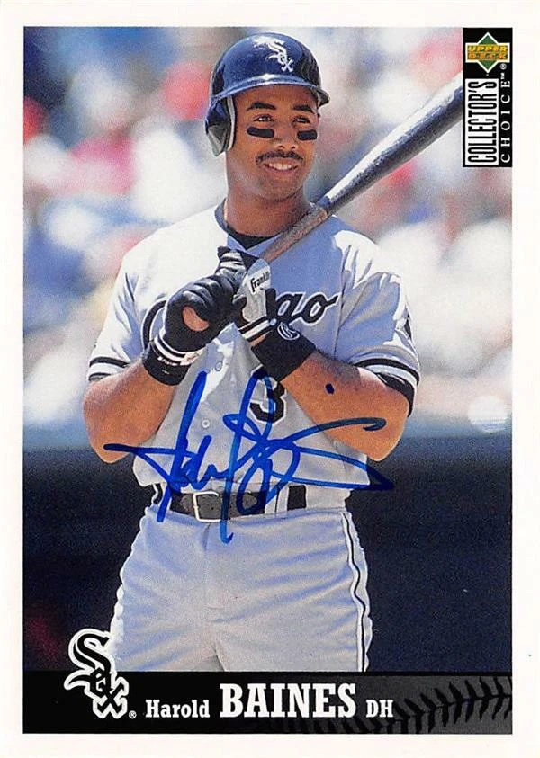 Harold Baines autographed baseball card (Chicago White Sox) 1997 Upper Deck #75 - Image 1 of 1
