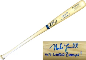 Mike Lowell 2003 WS Champs Autographed / Signed Ash Bat - Picture 1 of 2