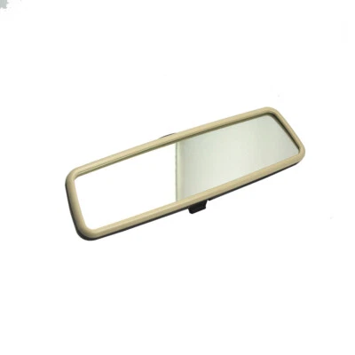 18D857511 Interior Rear View Mirror Beige Plastic & Glass 18D-857-511 Replaces - Image 1 of 4