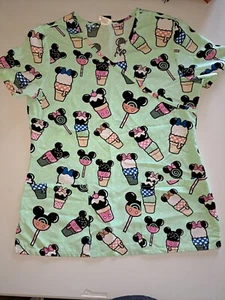 Disney scrub top women small ice cream - Picture 1 of 5