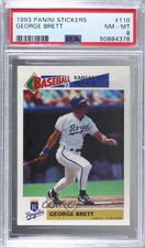 1993 Panini Album Stickers George Brett #110 PSA 8 HOF