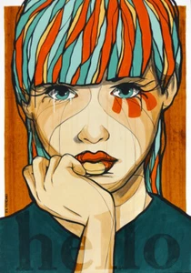 EL BOCHO, revisado por el artista con GRAFFITI, firmado a mano, 87x61 cm, único - Imagen 1 de 1