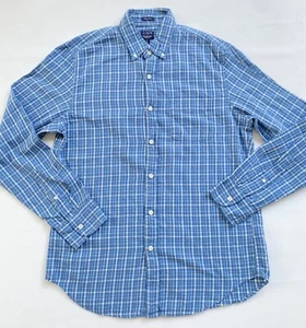 J.Crew Herren M gebürstet Köper 100 % Baumwolle kariert Freizeit Knopfleiste Kragenshirt - Bild 1 von 6