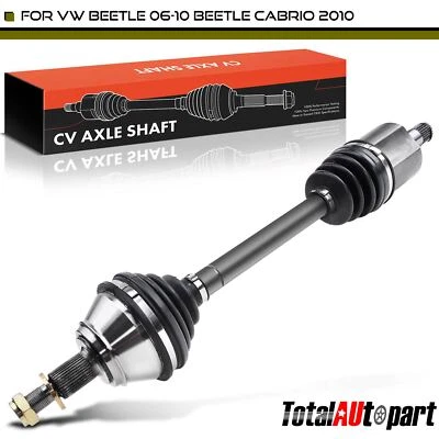 CV 轴总成适用于大众甲壳虫 2006 - 2010 2.5L 前 LH 自动变频器。 侧面 — 第 1/4 张图片