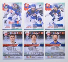 2021 BY cards IIHF U20 World Championship Team Slovakia Pick a Card