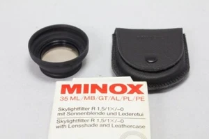 MINOX 35 accesories: UV filter, lens shade, leathercase. - Picture 1 of 3