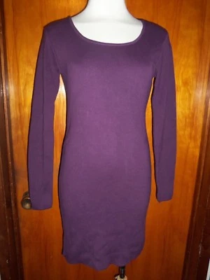 Victoria's Secret Moda International Wine Ribbed Scoop Neck Sweater Dress XS - Image 1 of 4