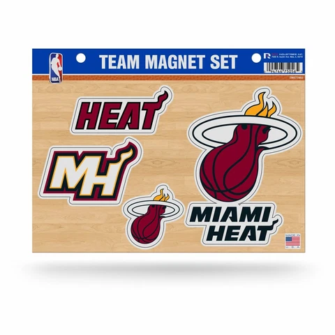 Miami Heat Magnet Die Cut Team Set Sheet Cover