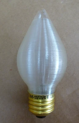 6 Pack H&H 40 Watt C15 Satin Spun Glow Decorative Fixture Post Light Bulbs - Image 1 of 3
