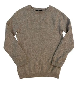 Quince 100% Cashmere Sweater Children's 4T Oatmeal Tan Crewneck Quiet Luxury - Picture 1 of 5