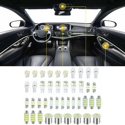 Light Beads 42x LED Combination 6500K T10 1210 4SMD*6 12V LED Lamp Beads - Image 1 of 4